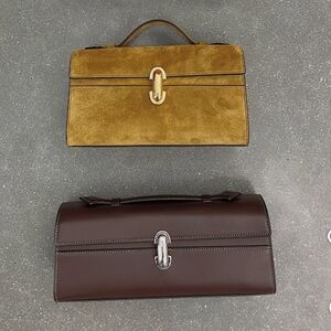 Savette Olive Green Suede Handbag